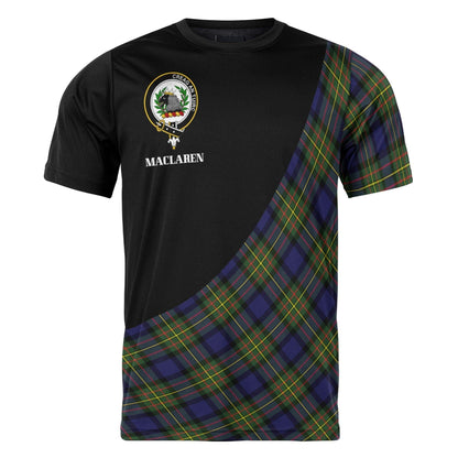 Printivon MacLaren Clan Tartan with Kilt Design Personalized Tee Shirt Scotland Gift For Mom and Dad
