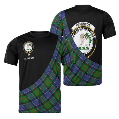 Printivon Paterson Clan Tartan with Kilt Design Personalized Tee Shirt Scotland Gift For Mom and Dad