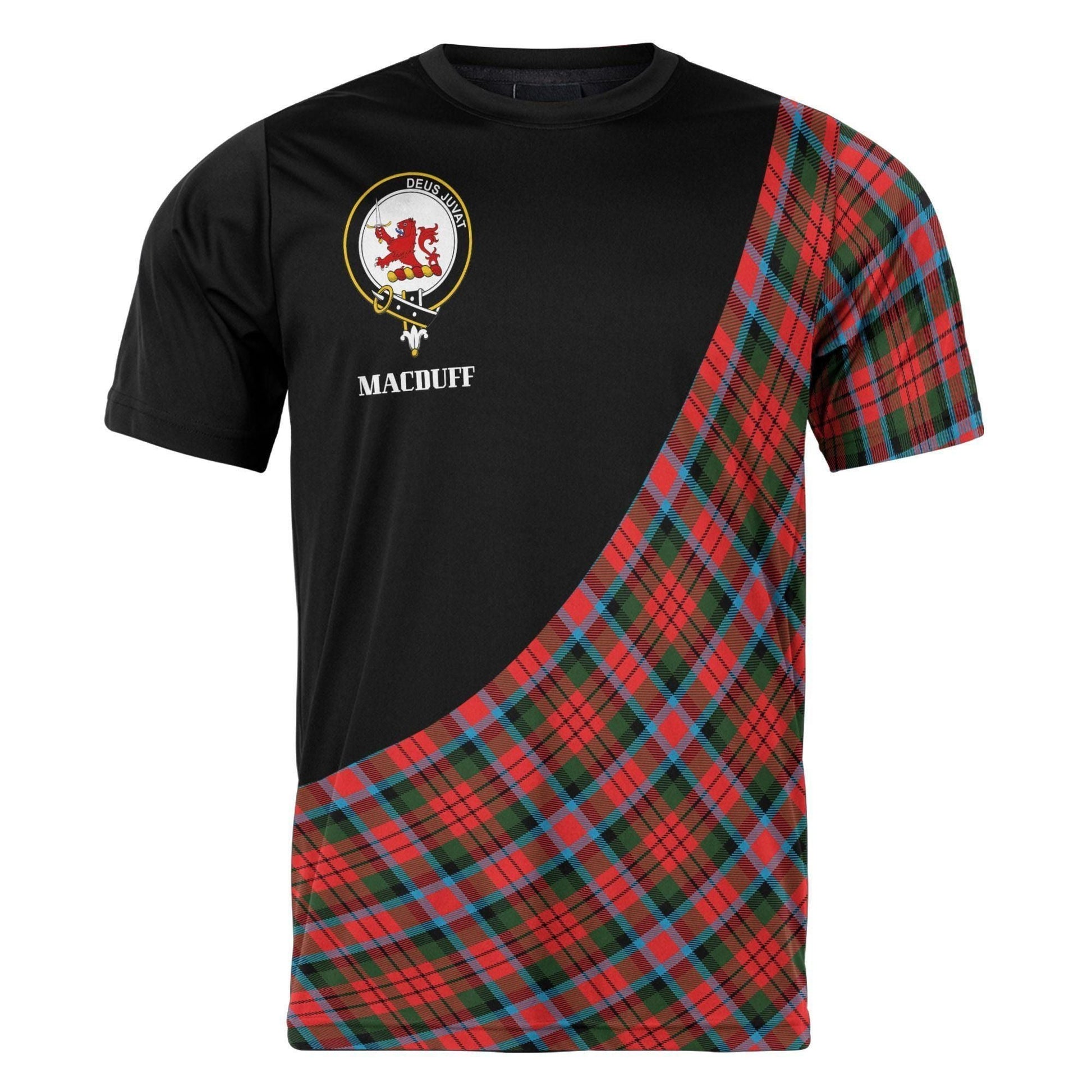 Printivon MacDuff Clan Tartan with Kilt Design Personalized Tee Shirt Scotland Gift For Mom and Dad