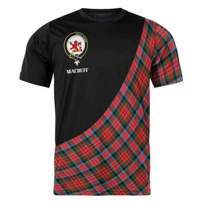 Printivon MacDuff Clan Tartan with Kilt Design Personalized Tee Shirt Scotland Gift For Mom and Dad