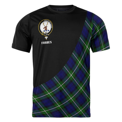 Printivon Forbes Clan Tartan with Kilt Design Personalized Tee Shirt Scotland Gift For Mom and Dad