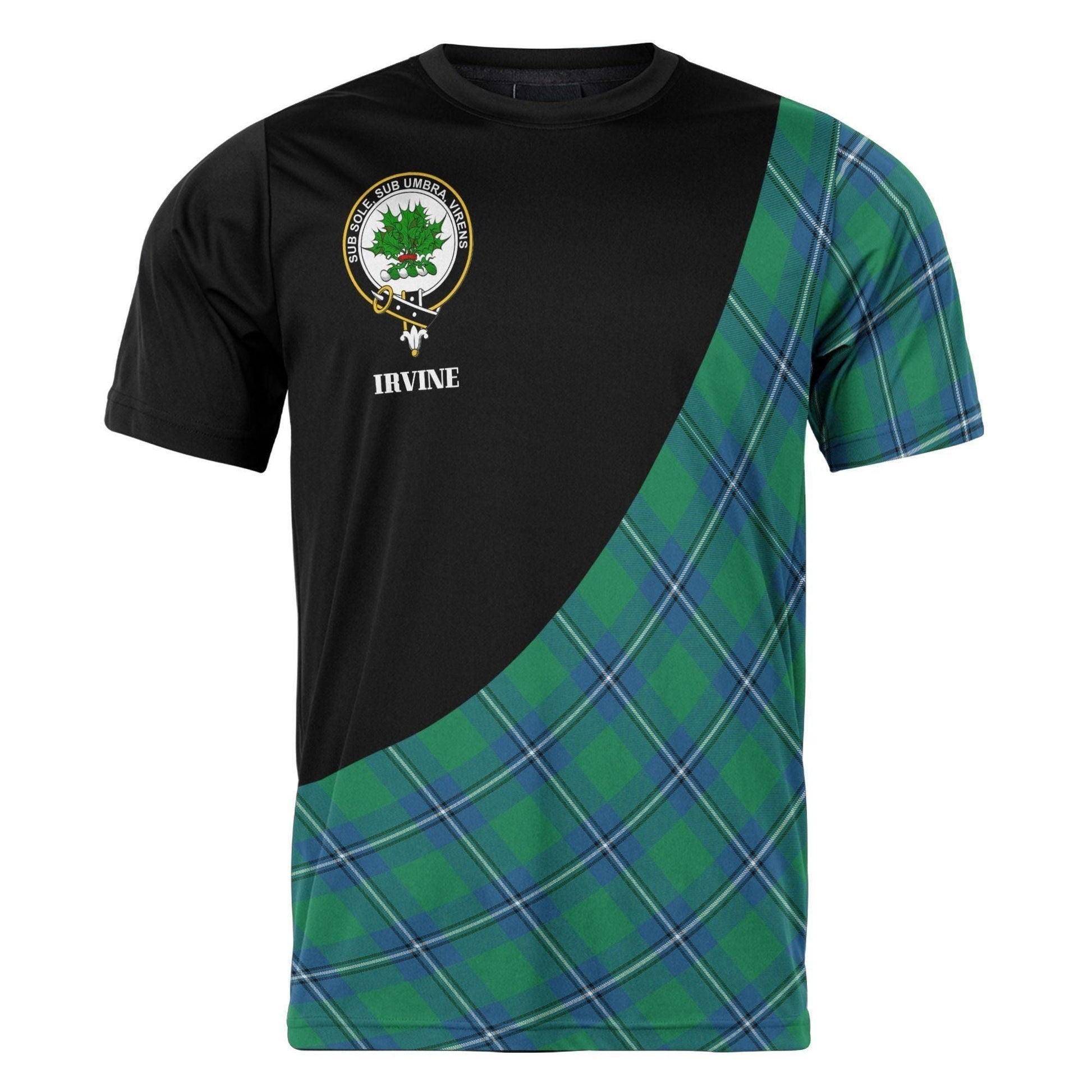 Printivon Irvine Clan Tartan with Kilt Design Personalized Tee Shirt Scotland Gift For Mom and Dad