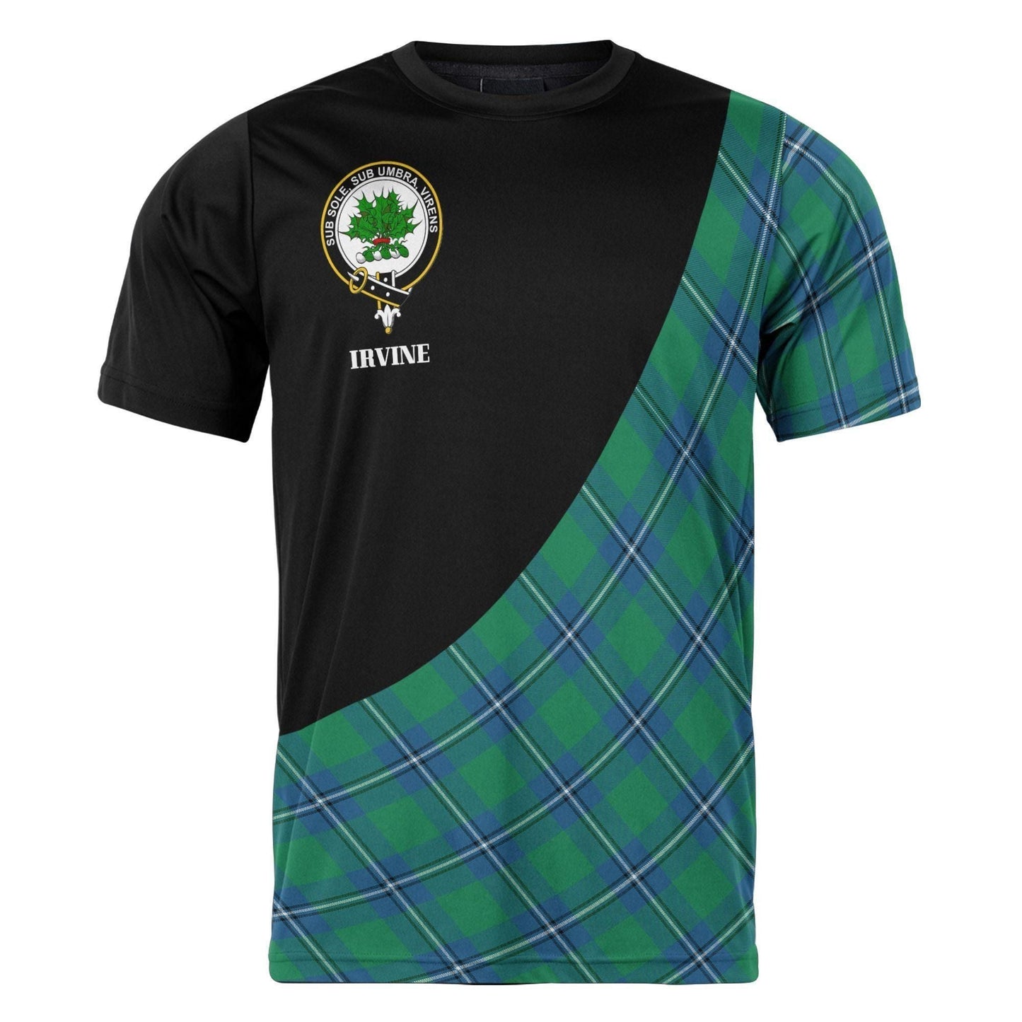 Printivon Irvine Clan Tartan with Kilt Design Personalized Tee Shirt Scotland Gift For Mom and Dad