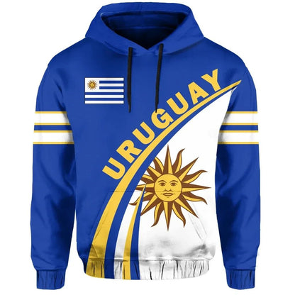 Uruguay Hoodie Coat Of Arms Style