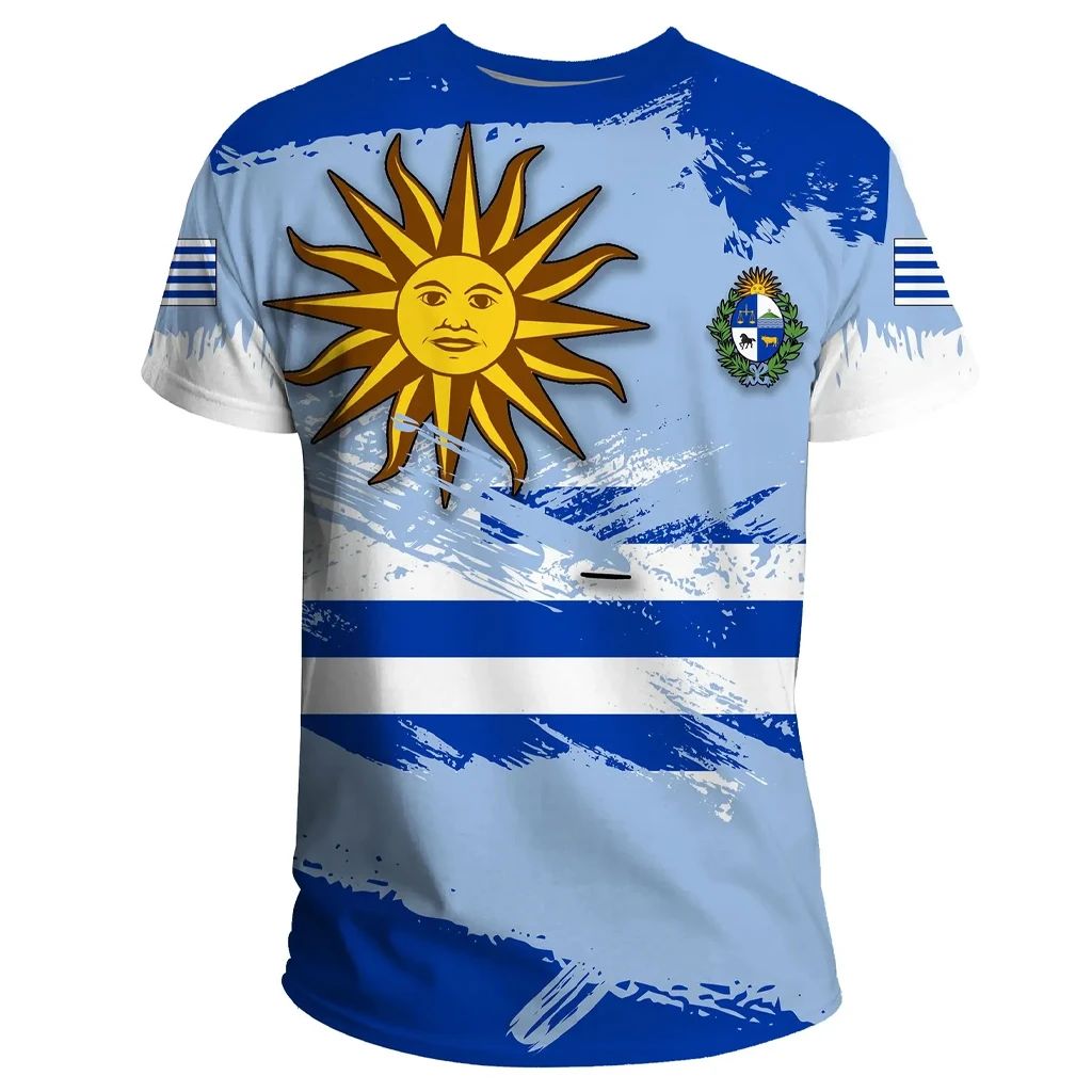 Uruguay T Shirt Flag Brush