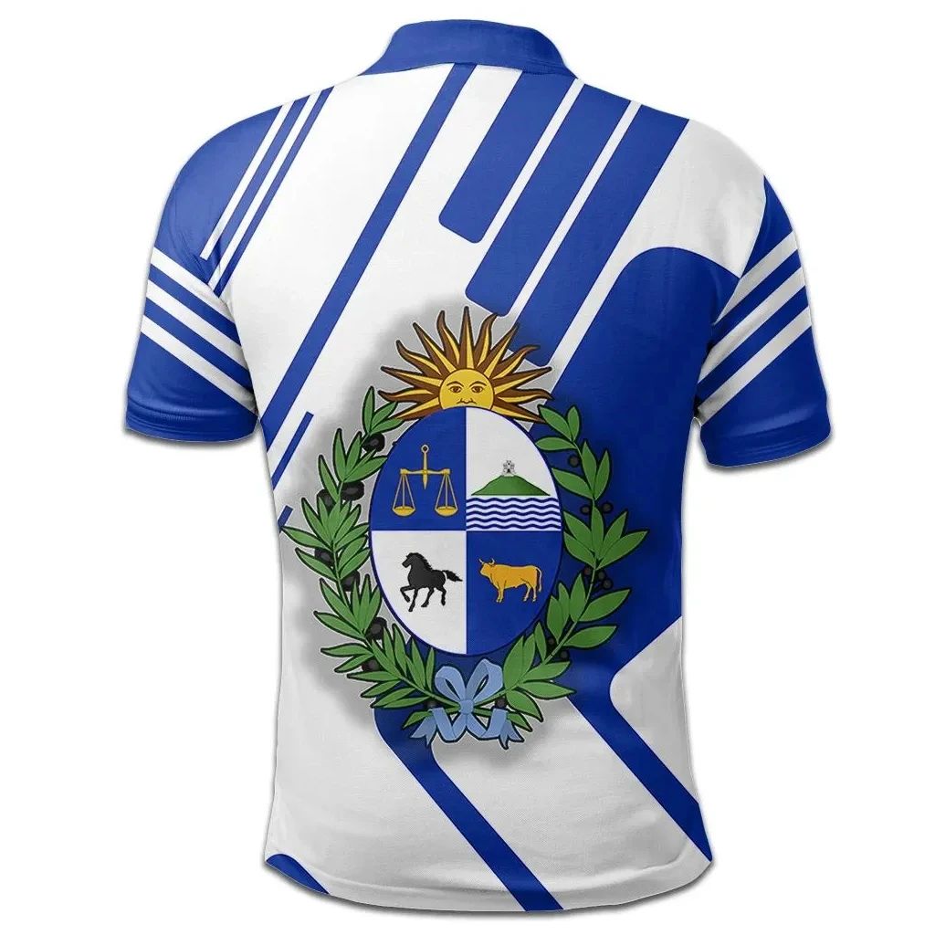 Uruguay Polo Shirt Coat Of Arms