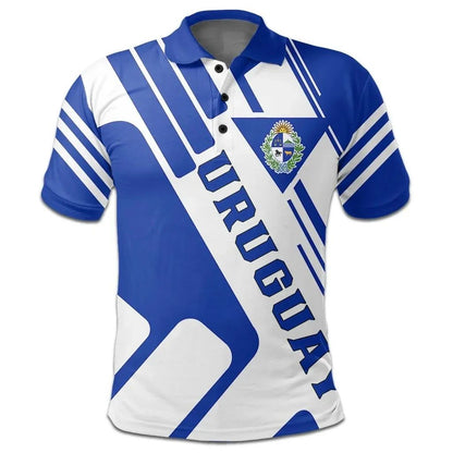 Uruguay Polo Shirt Coat Of Arms