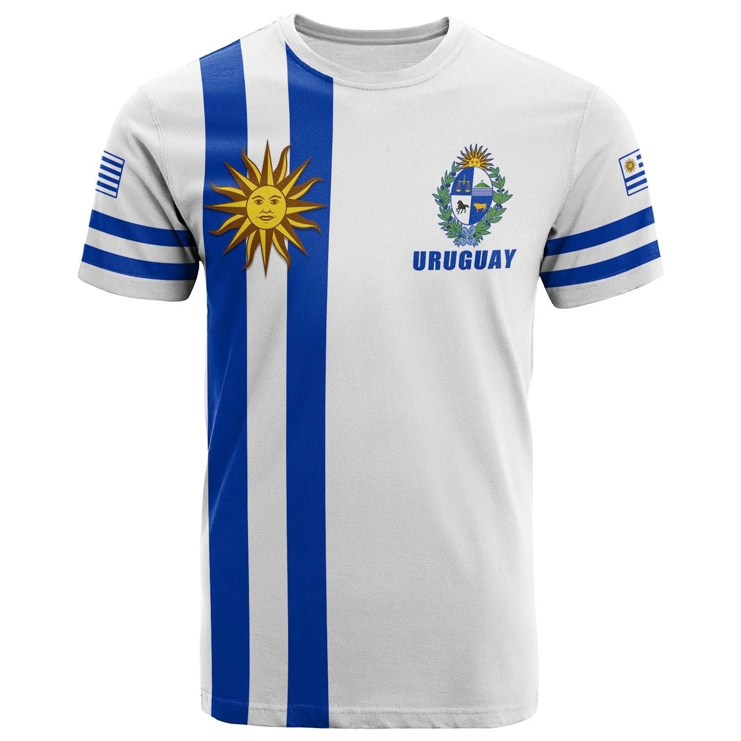 Custom Uruguay T Shirt Striped