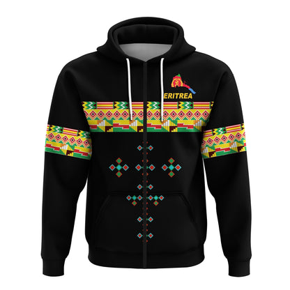 Eritrea Zip Hoodie Mix Eritrea Cross