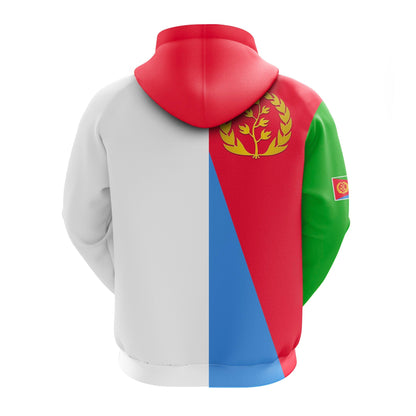 Eritrea Zip Hoodie Mix Style Flag