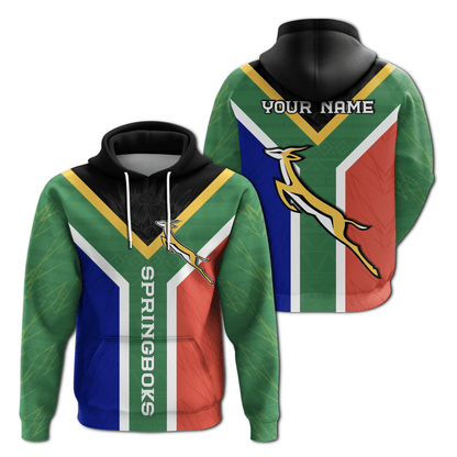 Custom Springboks Passion Hoodie South Africa Rugby
