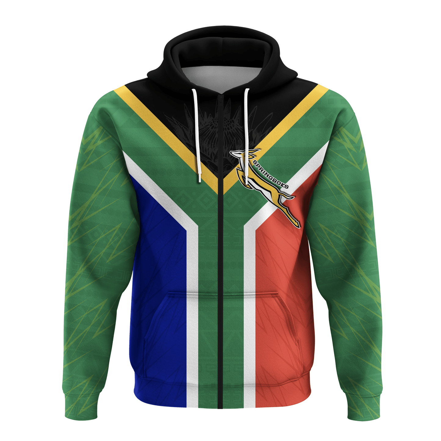 Springboks Passion Zip Hoodie South Africa Rugby