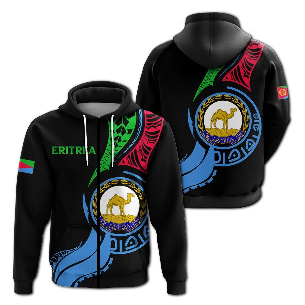 Eritrea Zip Up Hoodie Pride Style