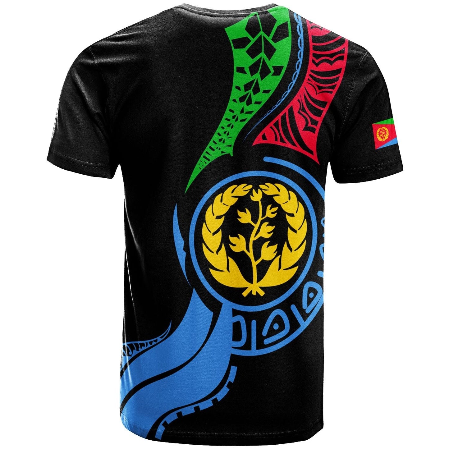 Eritrea T Shirt Flag Map