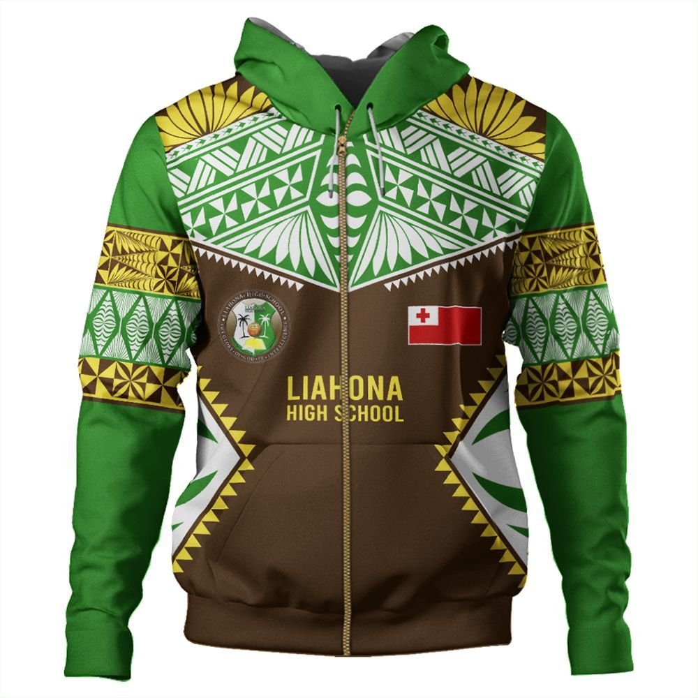 Polynesian Pride Hoodie Tonga Hoodie Tonga Liahona High School Zip Hoodie