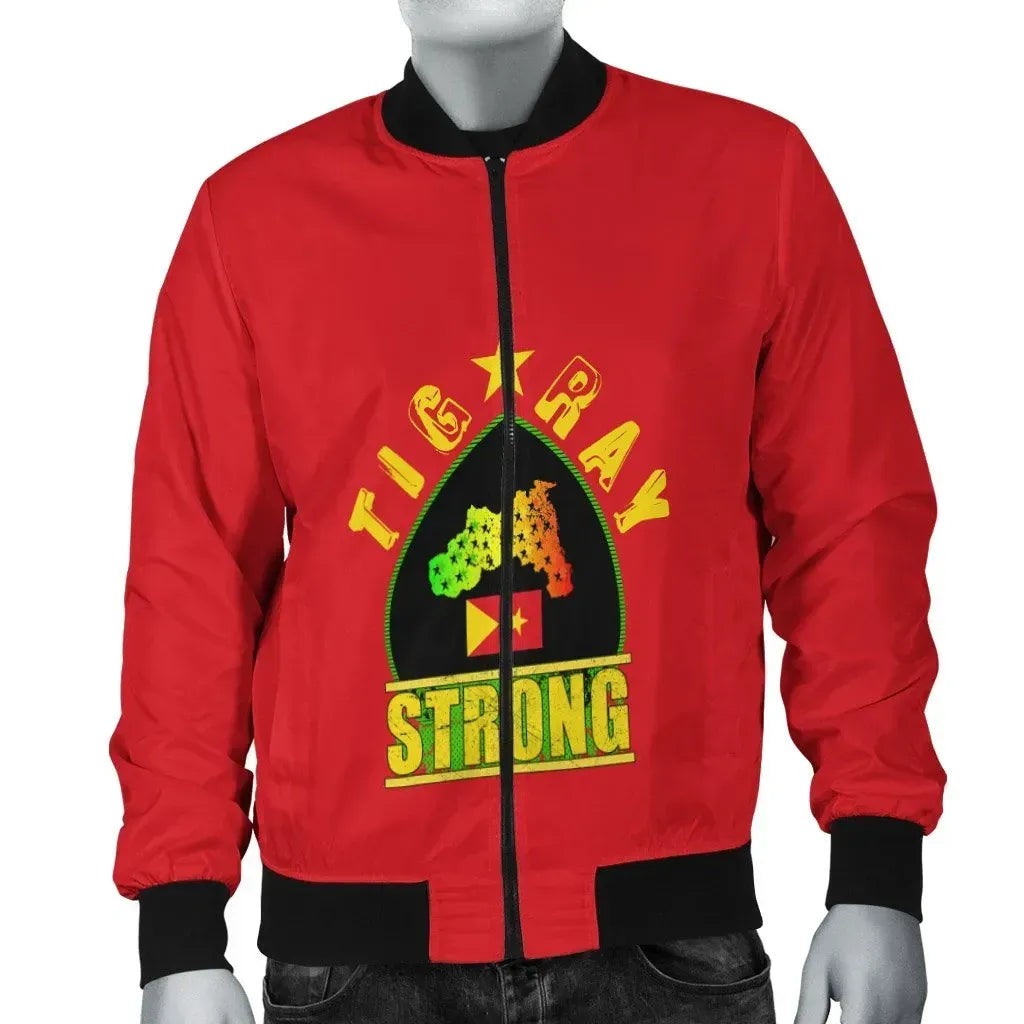 Jacket - Tigray Strong (Red) Bomber Jacket