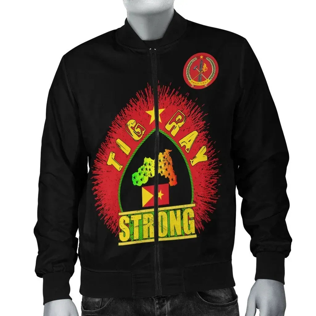 Jacket - Tigray Strong (Black) Bomber Jacket