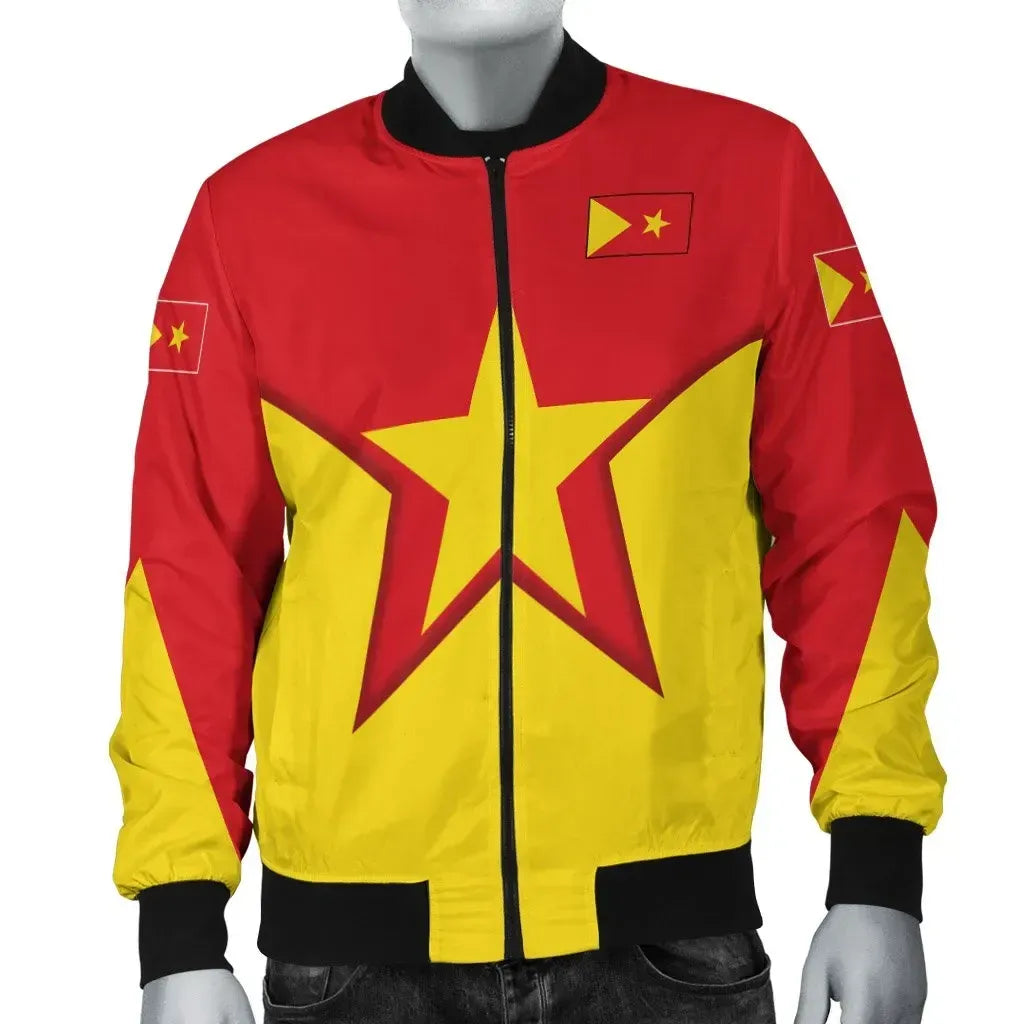 Jacket - Tigray Flag Star Bomber Jacket