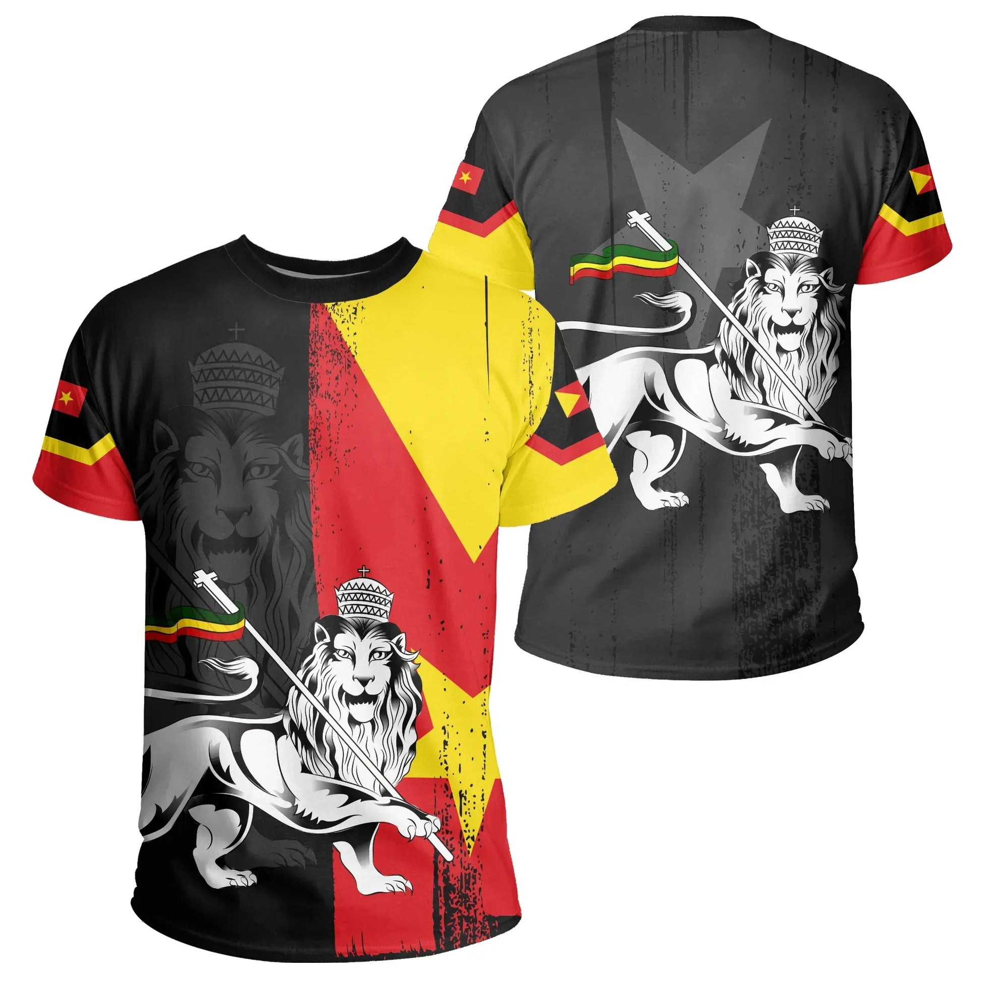 T-shirt - Lion of Judah Tee Tigray Flag

