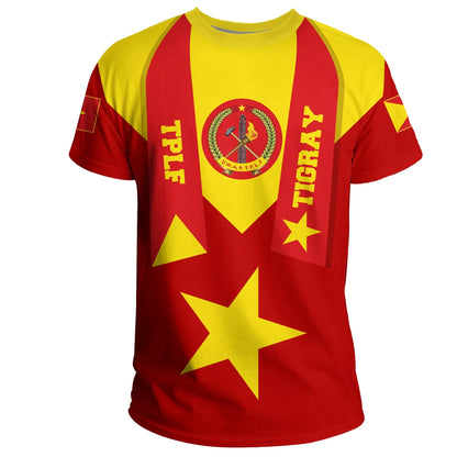 T-shirt - Tigray Flag Proud Red T-shirt
