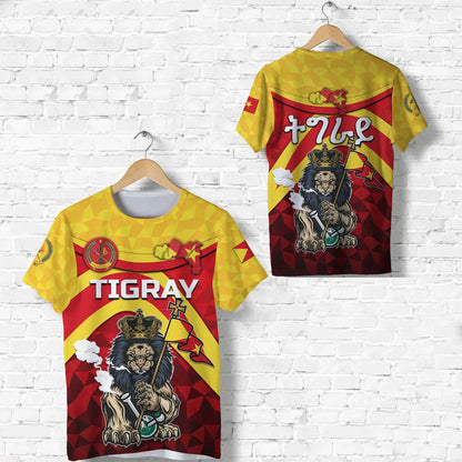 T-shirt - Tigray Vibes Version - Powerful Lion T-shirt
