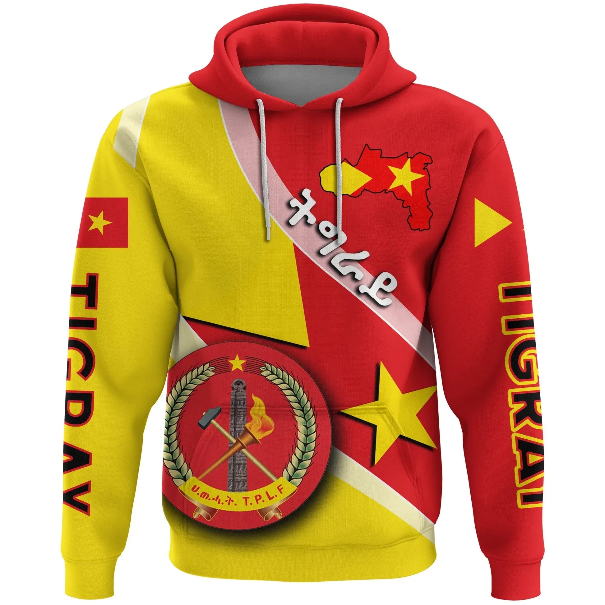 Hoodie Tigray Coat Of Arms Special Flag Pullover