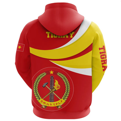 Hoodie Tigray Flag Official Seal Red Ver2 Pullover