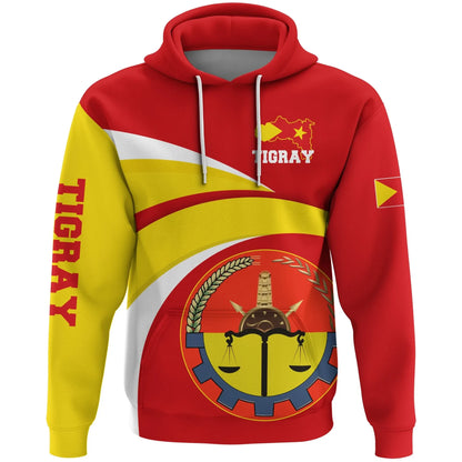 Hoodie Tigray Flag Official Seal Red Pullover