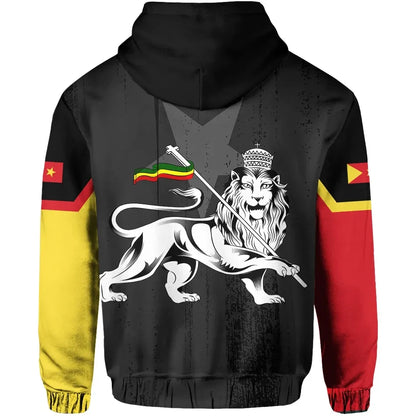Hoodie Lion of Judah Pullover Tigray Flag J40