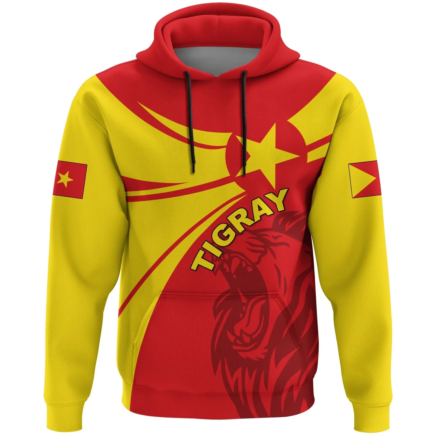 Hoodie Tigray Round Coat Of Arms Lion Pullover