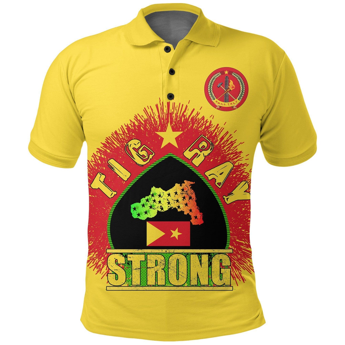 Polo Shirt - Tigray Tigray Strong (Yellow) Polo Shirt
