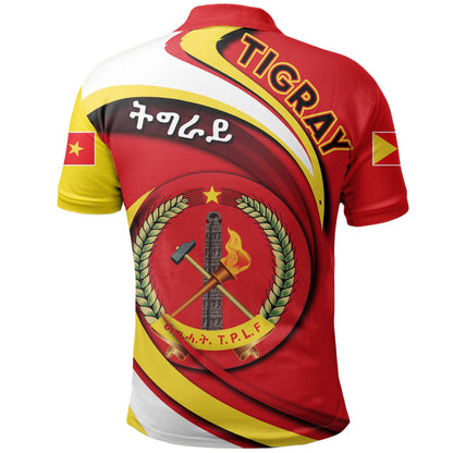 Polo Shirt - Tigray Coat Of Arms T.P.L.F Polo Shirt