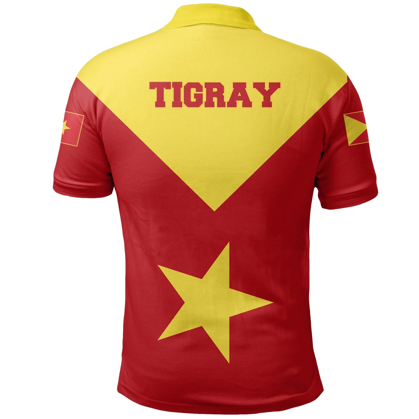 Polo Shirt - Tigray Flag Proud Red Polo Shirt