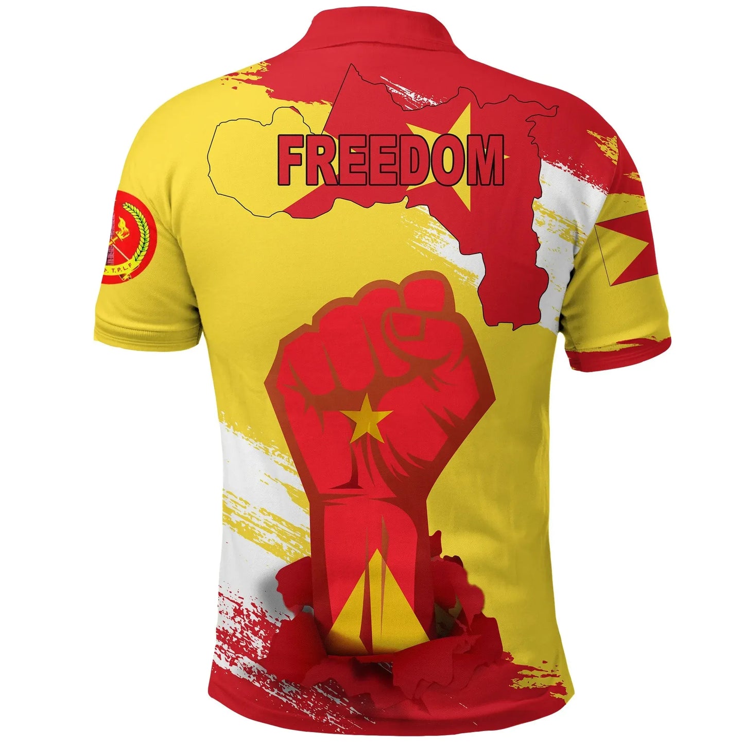 Polo Shirt - Freedom Tigray Flag And Map Polo Shirt