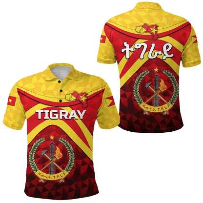 Polo Shirt - Tigray Vibes Version Coat Of Arms Polo Shirt