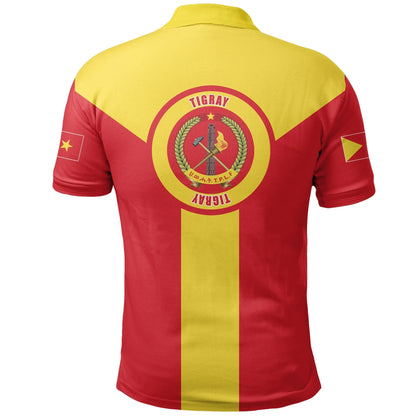 Polo Shirt - Tigray Rising Coat Of Arms Polo Shirt