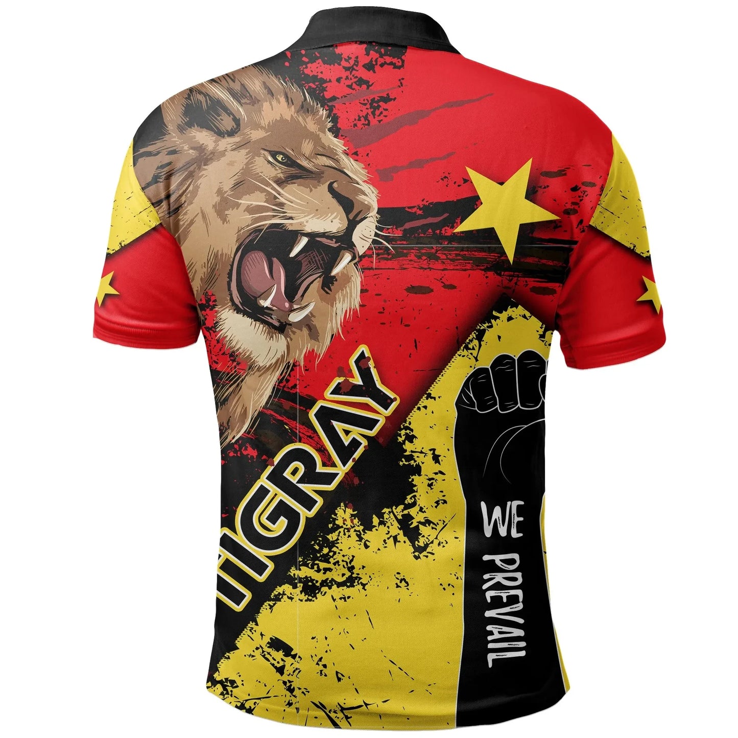 Polo Shirt - Tigray Prevail - Brush Style Polo Shirt
