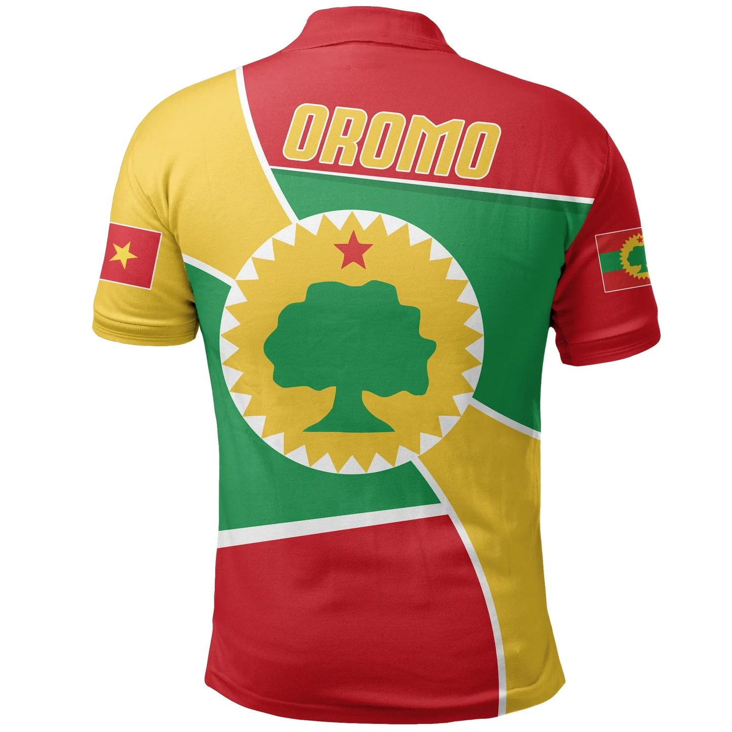 Polo Shirt - Oromo Tigray Flag Powerful Polo Shirt