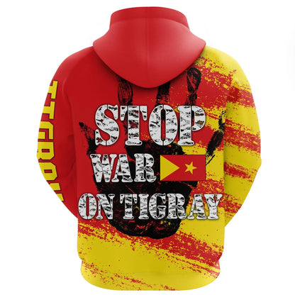Zip Hoodie Tigray Stop War On Tigray Zip Hoodie