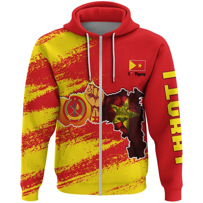 Zip Hoodie Tigray Stop War On Tigray Zip Hoodie