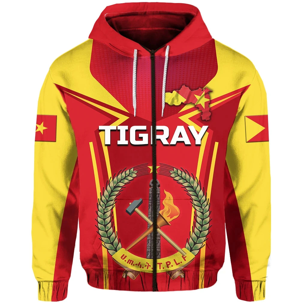 Zip Hoodie Tigray Unique Version Zip Hoodie