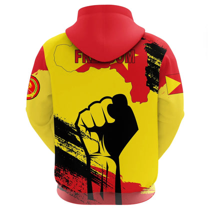 Zip Hoodie Tigray Flag And Map Zip Hoodie