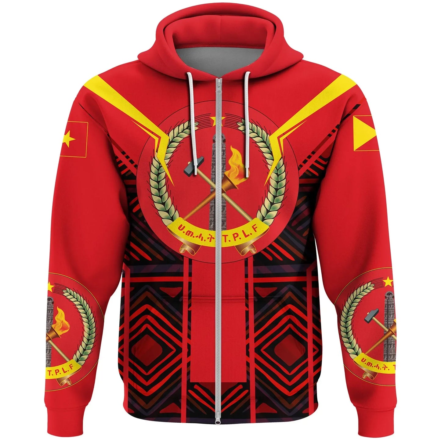 Zip Hoodie Tigray Coat Of Arms New Zip Hoodie