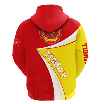 Zip Hoodie Personalized Tigray Flag Strong Tattoo Africa Zip Hoodie