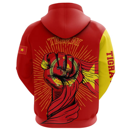 Zip Hoodie Tigray Clenched Hand Raised Flag Zip Hoodie