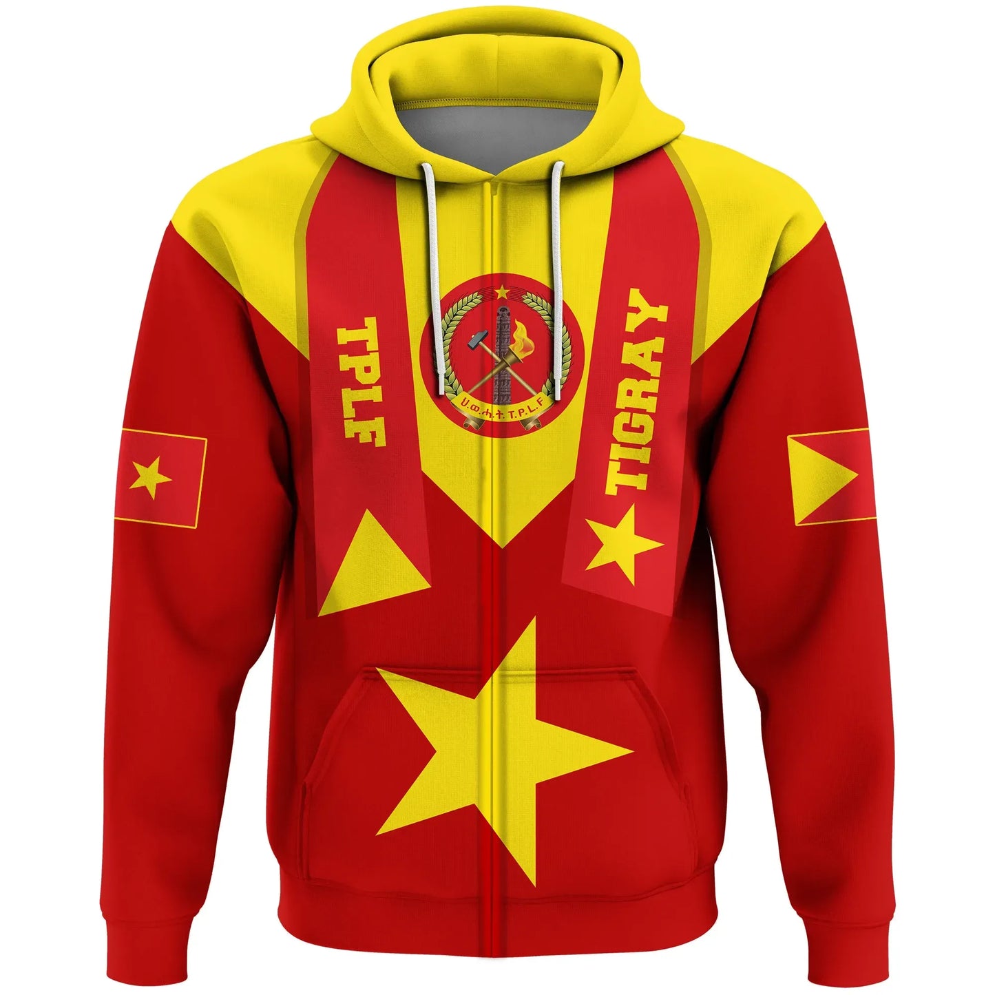 Zip Hoodie Tigray Tigray Flag Proud Red Zip Hoodie