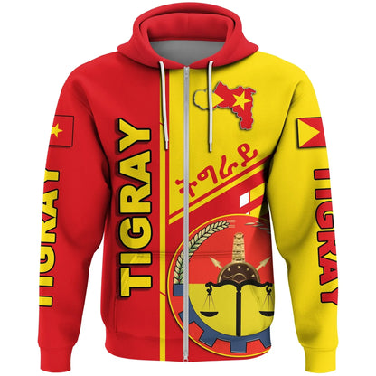 Zip Hoodie Tigray Hashtags Zip Hoodie