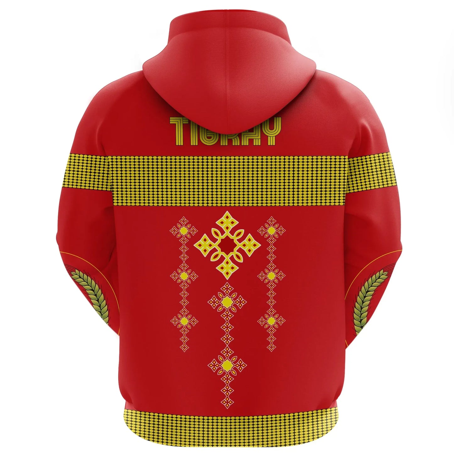 Zip Hoodie Tigray Round Pattern Flag Zip Hoodie