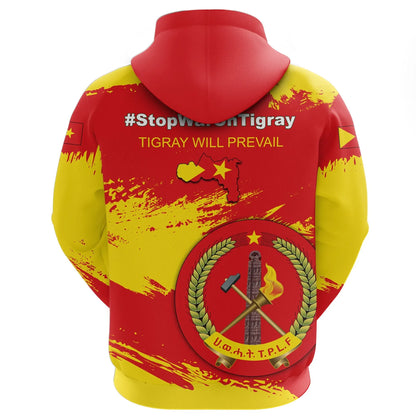 Zip Hoodie Tigray People's Liberation Front Flag Brush Zip Hoodie 02