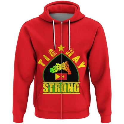 Zip Hoodie Tigray Strong (Red) Zip Hoodie